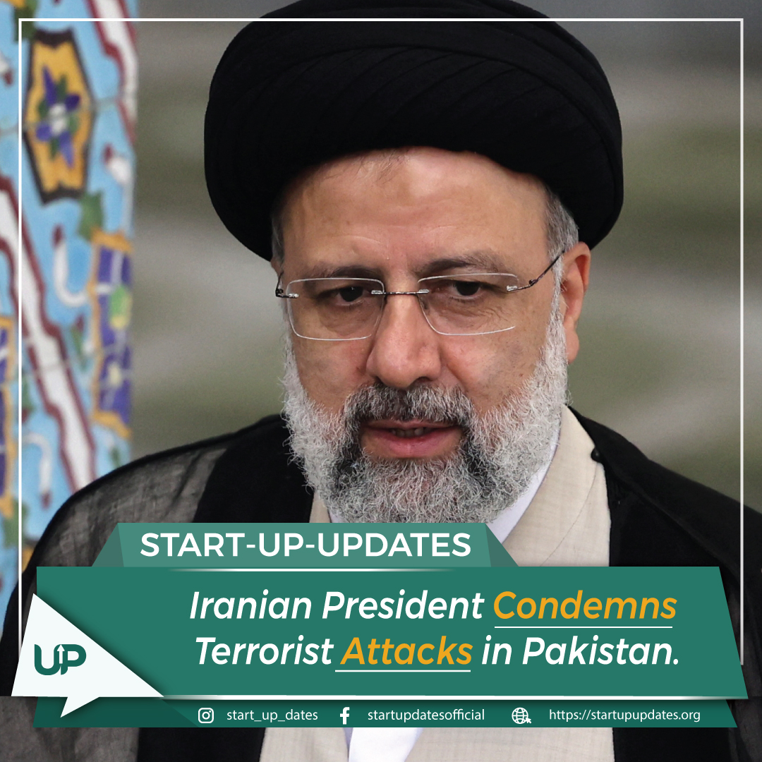 Start_Up_Dates's tweet photo. Iranian President Condemns Terrorist Attacks in Pakistan.
.
.
#startup #startupupdates #trending #latest #news #breakingnews #Iranian #attacks #terrorist #ImranRiazKhan #AttockJail #PakistanArmy #ChairmanPTI #ISPR https://t.co/vMH9s9RJZk