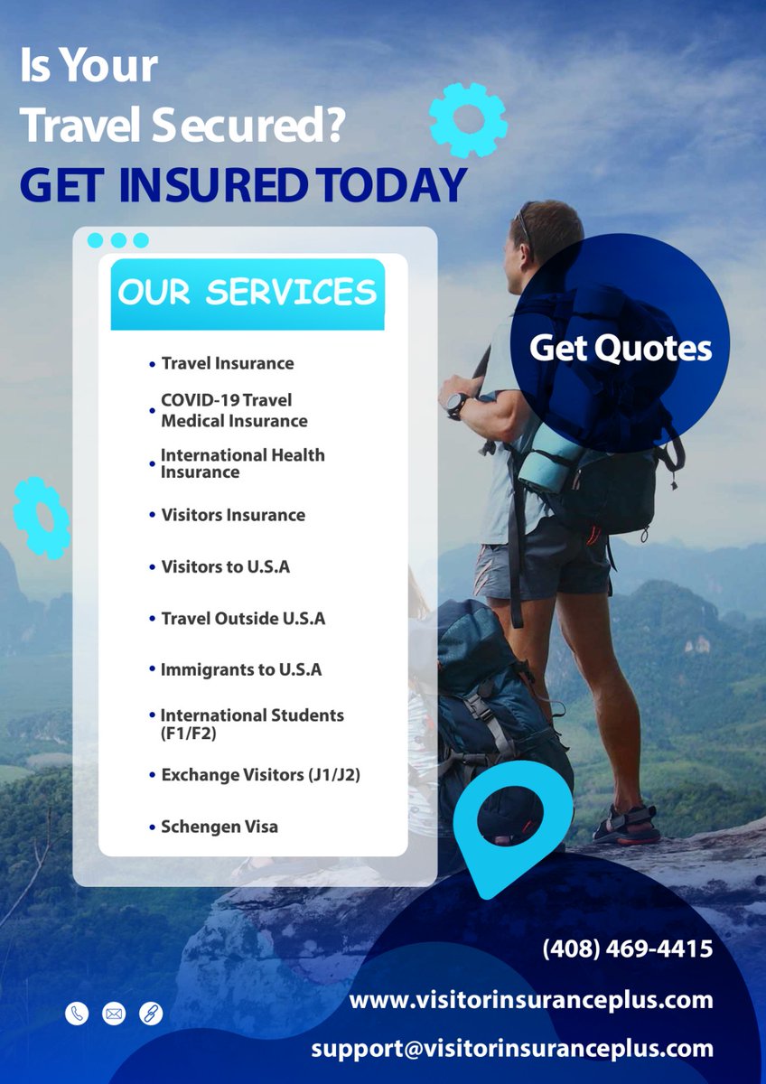 store2kcom's tweet image. No More Stressful Journeys, get Insured with Visitor Insurance Plus.
visitorinsuranceplus.com

#visitorinsurance #USA #travelinsurance #studyinsurance #medicalinsurance #immigrants #educationalinsurance #washington #newyork #florida #ohio #california #georgia #texas #alaska