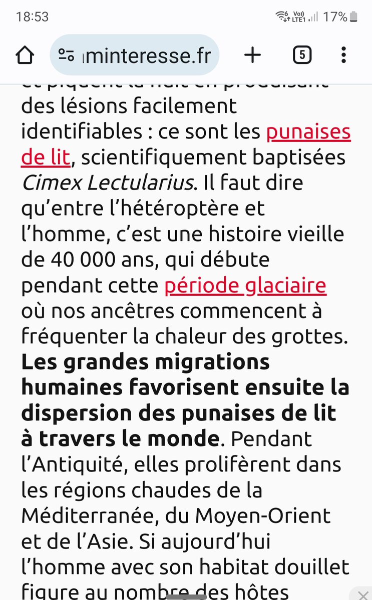 @benoithamon @SINGA_FRANCE Extrait de @caminteresse !!
Suffit de demander à Google d'où viennent les punaises de lit.