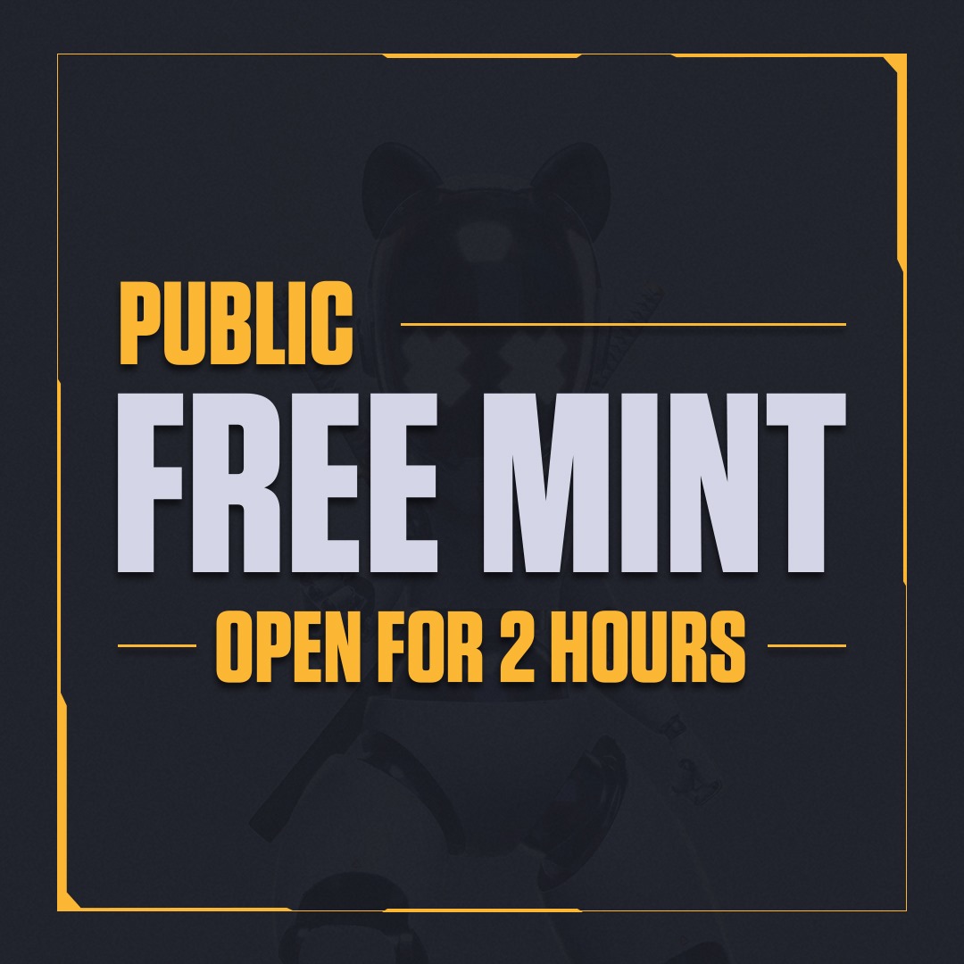 PUBLIC FREE MINT IS LIVE 🚨

-2 HOURS ONLY
-10 NFT/WALLET

LET'S GOOOO⬇️⌛️
mint.aetherow.com