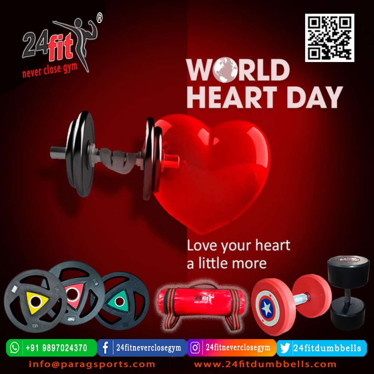 #hearttalk #heartday  #hearthealth #WorldHeartDay #WorldHeartDay2023 #24fit #24fitdumbbells  #paragsports #dumbbells #gymequipments #alwaysfirstindia #alwaysfirst