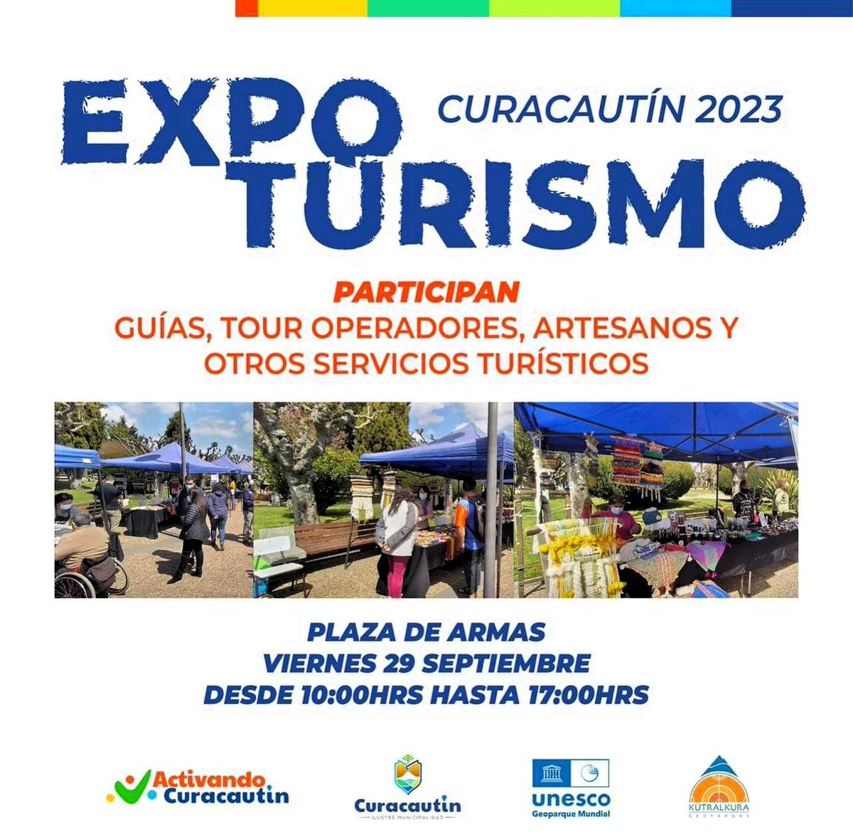 En el marco de las celebraciones por el Día Mundial del Turismo, en el Geoparque Mundial Unesco Kütralkura se  continúan desarrollando diversas actividades, como éstas que se están llevando a cabo en Vilcún y Curacautín. Aún queda tiempo para participar ¡Todos invitados!
