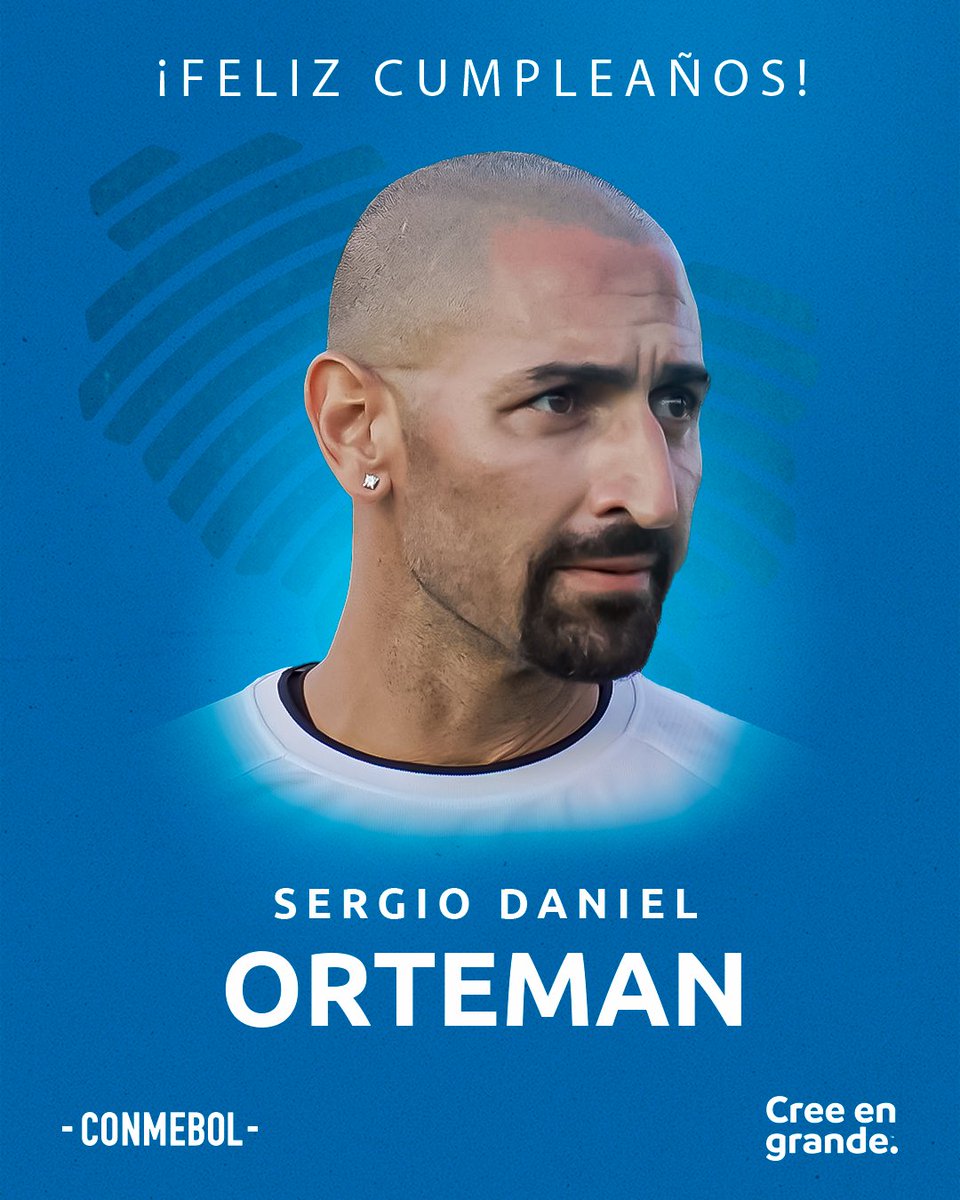 ¡Feliz cumpleaños, Sergio Orteman! 🥳🇺🇾 ​

El uruguayo, que alcanzó la <a href="/GloriaEterna/">La Gloria Eterna</a> con el <a href="/elClubOlimpia/">Club Olimpia</a> y con <a href="/BocaJrsOficial/">Boca Juniors</a>, celebra 4️⃣5️⃣ años. ⭐🎂 ​

#AniversarioCONMEBOL #CreeEnGrande
