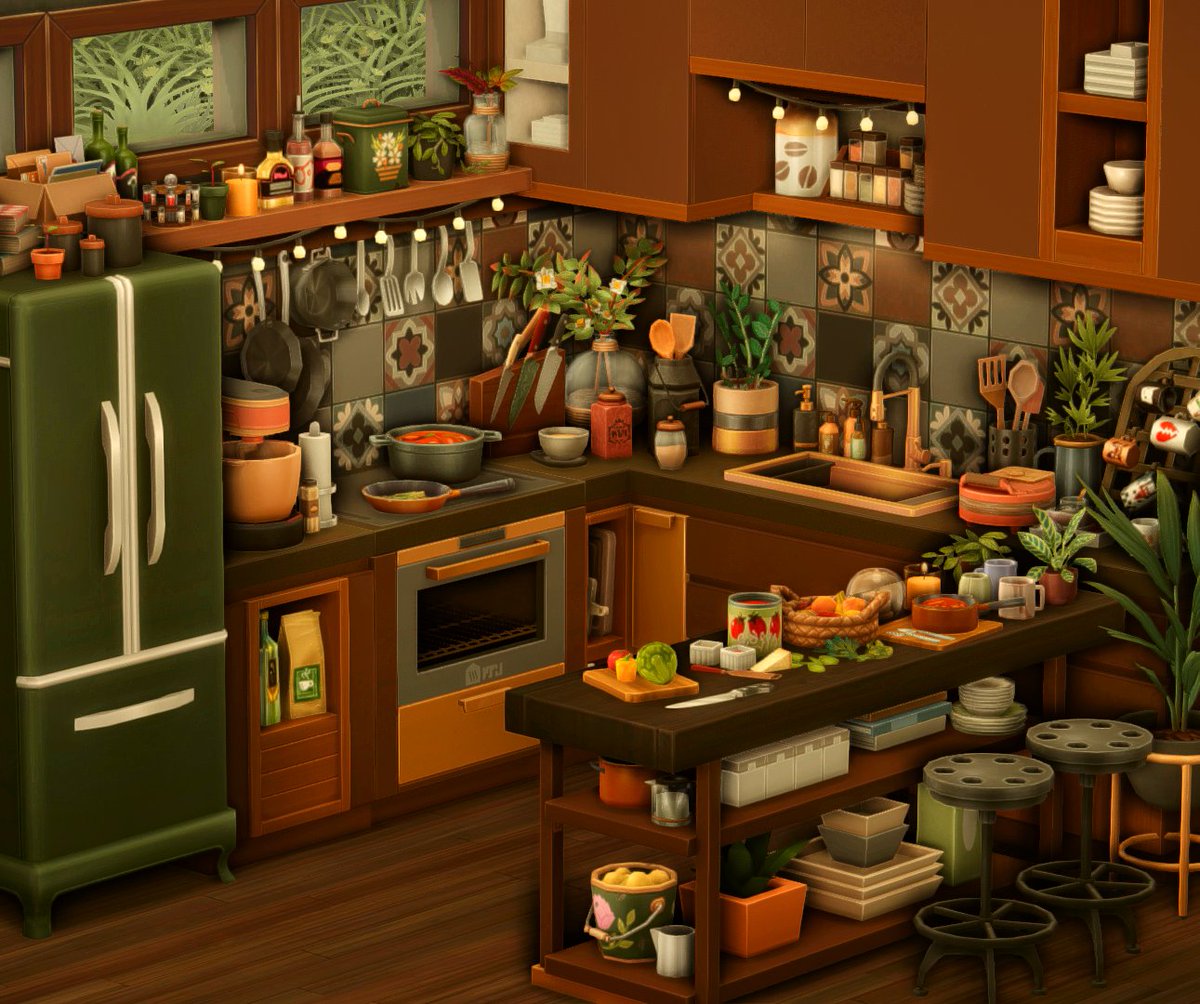 alexxela_25's tweet image. tiny kitchen with the new stuff pack 🥘✨
#sims4 #ShowUsYourBuilds