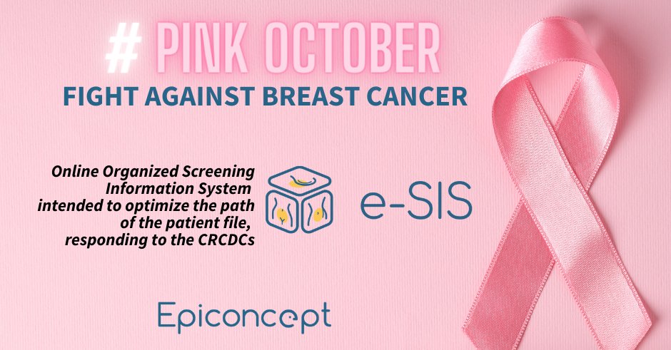 [#PINKOCTOBER] At  Epiconcept, we have been proud, since 2014, to contribute to the detection of #breastcancer via the #screening actions set up by the CRCDCs, with our e-SIS 3D solution, the online Organised Screening Information System.