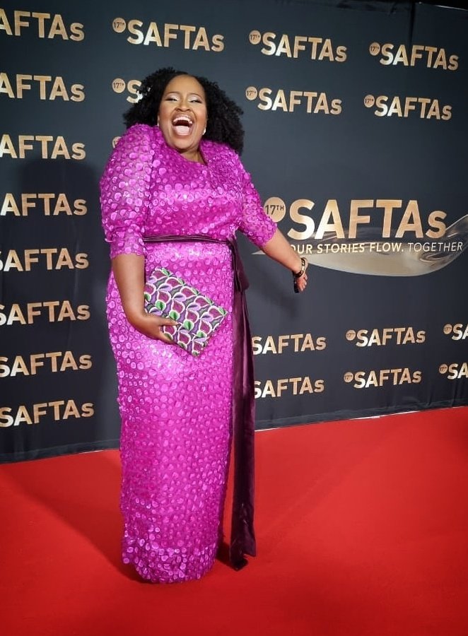 NtokozoMbuli's tweet photo. Me and my plus-one representing @sugarbean_tv (emabhontshisini) at the #SAFTAs night 1 of 2... Honouring the industry. 

#SAFTAs17
#SAFTAs2023
#MakersOfTV https://t.co/7Z4QeTePFo