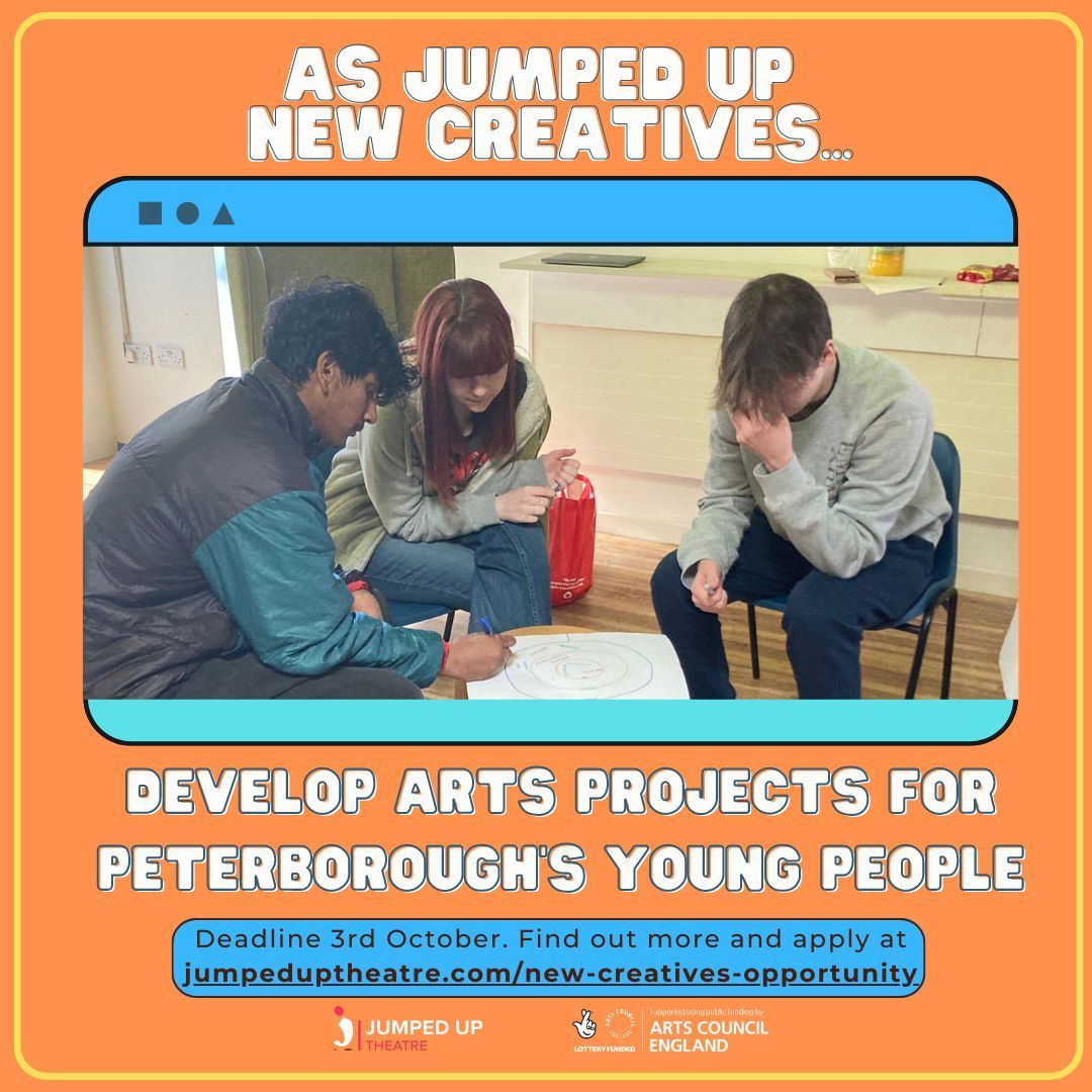 Being part of our New Creatives team will let 16-25 year-olds create #youthopportunities in #peterborough using the arts. Apply to join this team here: buff.ly/3P8IqZt