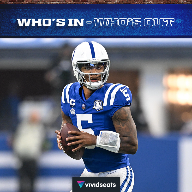 Colts's tweet photo. Per Coach Steichen, QB Anthony Richardson has cleared the concussion protocol and will start on Sunday.