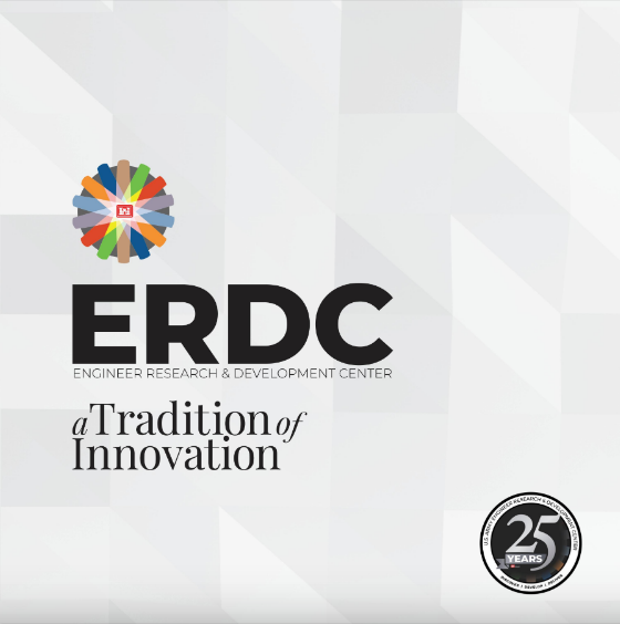 ArmyERDC's tweet photo. Sunday marks the 25th anniversary of the order merging all the research laboratories into one organization – ERDC!
To help mark the occasion, a special publication was created to highlight a few of ERDC’s tremendous successes. To view it, please visit https://t.co/9TdNwnSO63. https://t.co/DZNmLi24QR