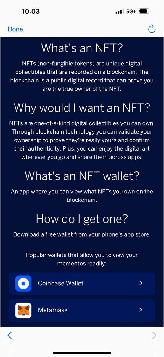 A someone give me a good reason why I would want an Amex NFT? 🤷‍♂️