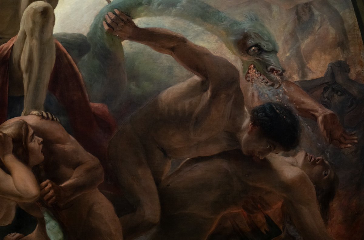 lichtaufnahmen's tweet photo. "Tod und Teufel - Faszination des Horrors" im Kunstpalast: 1. "Das Cabinett des Dr. Caligari" und "Nosferatu", 2.-4. "Hölle", Friedrich Wilhelm von Schadow u. Schüler, Öl auf Leinwand, 1788-1862.#kunstpalast #düsseldorf #todundteufel #schadow #l43901 #l43841 #l43855 #l43844 https://t.co/inCh3bcmq5