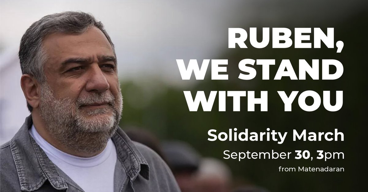 Just imagine anyone, not <a href="/RubenVardanyan_/">Ruben Vardanyan</a>, not an Armenian, but anyone held as a political prisoner by a corrupt, dictatorial Azerbaijani government. Ruben, I stand with You.