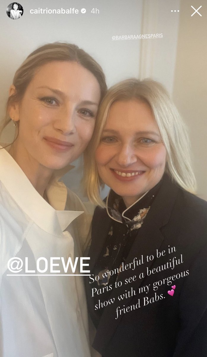 Caitriona in Paris for #ParisFashionWeek2023