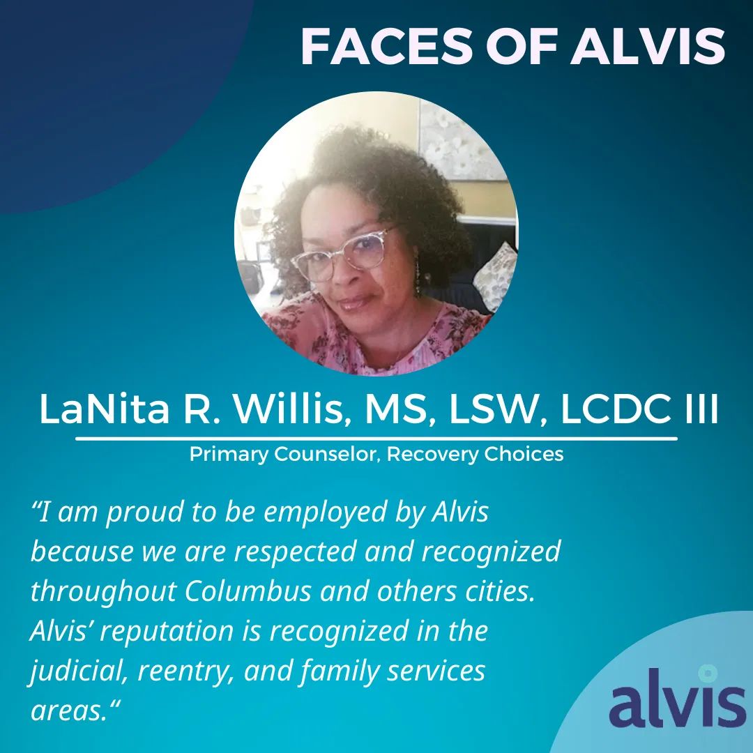 Today we're shining the spotlight on LaNita R. Willis, Primary Counselor at the Alvis Recovery Choices program. In her role, she completes assessments and provides counseling to clients in our halfway houses and members of the community.

#180degreeimpact