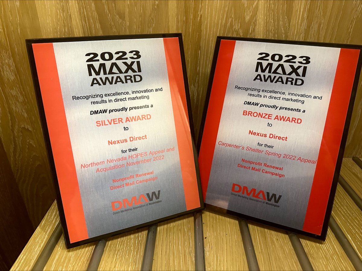 NexusDirect's tweet image. Yesterday&apos;s excitement is still in the air as we proudly share our victories at @theDMAW MAXI Awards alongside our clients @CarpentrShelter &amp;amp; @nnhopes!  From engaging strategies to impactful results, these wins reflect the dedication of our teams and the partnership we&apos;ve built.