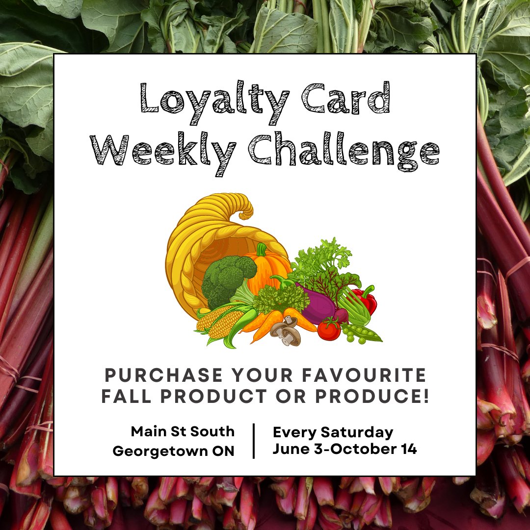 GeorgetownFM's tweet image. Falling leaves, warm lattes and pumpkin pies 🍁 Purchase your favourite fall product or produce for an extra loyalty card stamp! #georgetownfarmersmarket #haltonhills