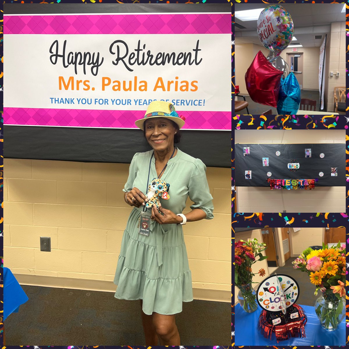 Roberto Clemente Middle School (@rcms_ocps) on Twitter photo Happy Retirement! You will be missed tremendously, Paula. Thank you for 18 years of service. Jaguar Forever. 🐆❤️✨ <a href="/Agudo_OCPS/">Principal Agudo-OCPS</a> Happy Retirement! You will be missed tremendously, Paula. Thank you for 18 years of service. Jaguar Forever. 🐆❤️✨ <a href="/Agudo_OCPS/">Principal Agudo-OCPS</a>