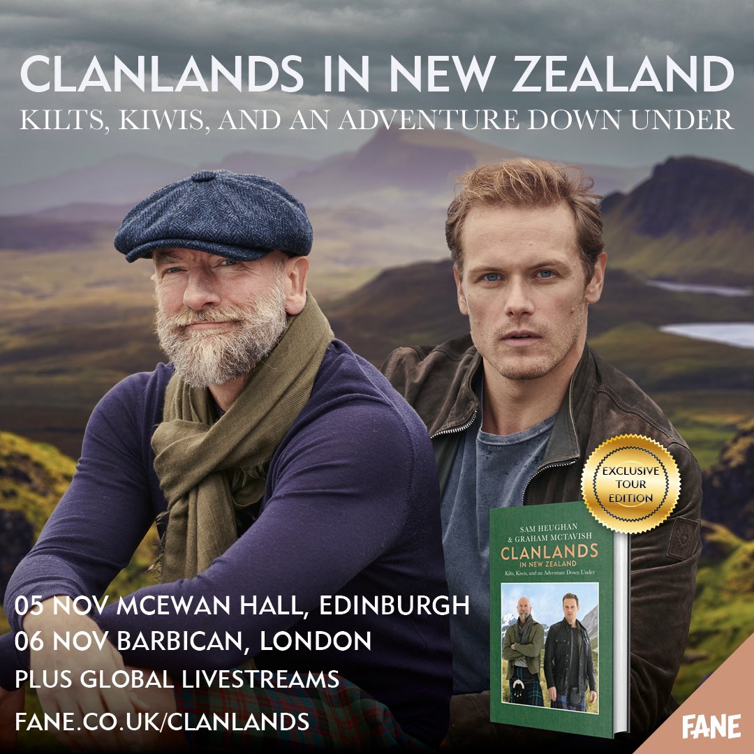 Join us on our adventures this November, live on stage, as Clanlands visits New Zealand!

All ticket holders receive a special edition signed copy of the third instalment in the series.

Look forward to seeing you all!
Hold on to your kilts!🙌🇳🇿 

fane.co.uk/clanlands