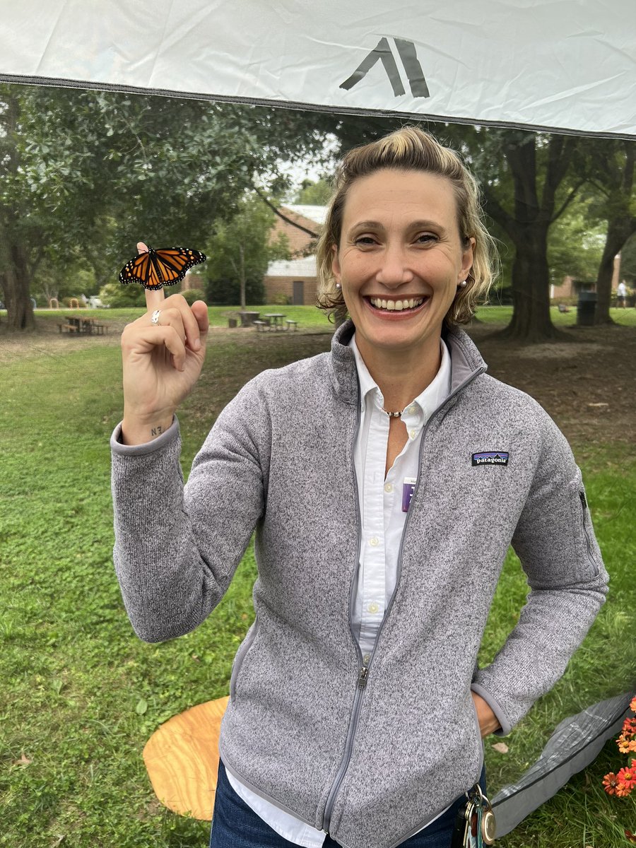 JessOnCHTC's tweet photo. Get yourself over to #communitycenterpark @chapelhillgov to see the butterflies! 🦋🦋🦋 now until 4:30 release! #completecommunity https://t.co/auarNA5sTE