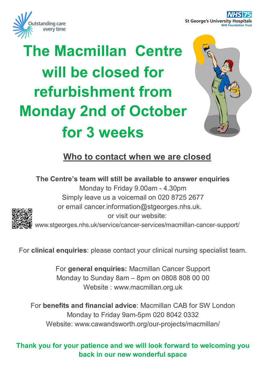 The Macmillan Centre at St George's Hospital 💙 tweet media
