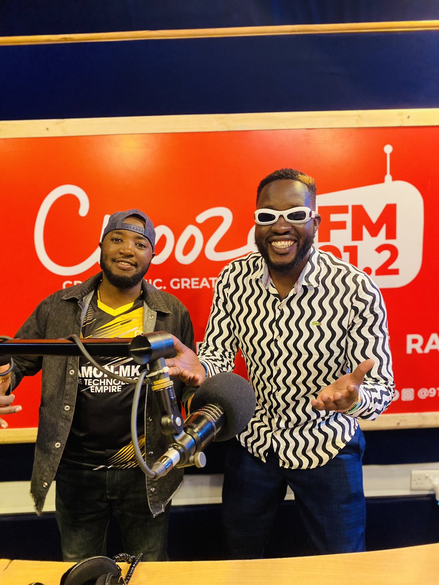 BelgaLive1997's tweet photo. Okay Guys it’s #TGIF on your radio with the boys @BelgaLive1997  and @DeejayEmma_Cfm 

Where are you catching the vibes from!?

#EndMonthEdition powered by @tuskerlite256 https://t.co/K9YfrDysnR