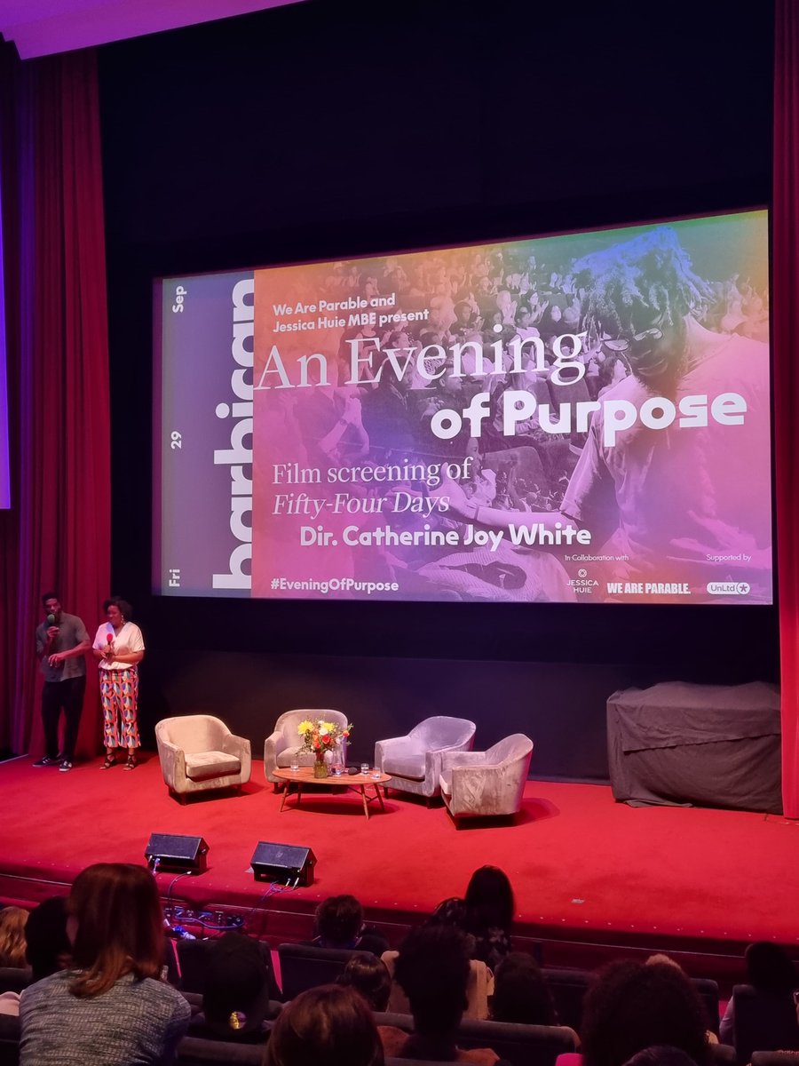 It's now time for some films. Momentum, a programme by @weareparable, in partnership with Channel 4 and Sony Pictures Television has, to date, helped 80 Black creatives to progress their careers in the film industry. #EveningofPurpose #WeAreParable