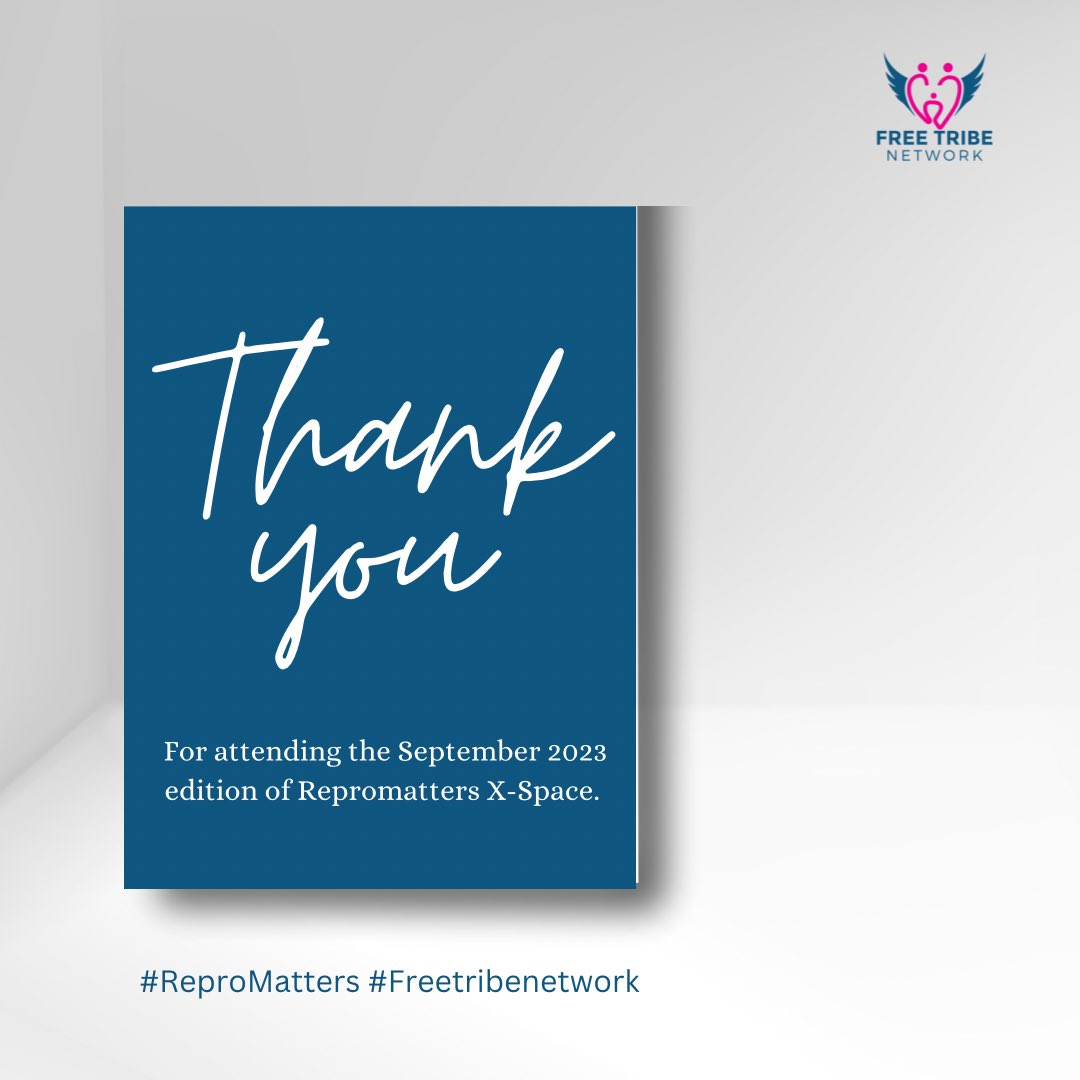 freetribenetwrk's tweet photo. π Thank You for an Amazing Twitter Space! π
Our sincere gratitude to everyone who joined the discussion. Let's keep the dialogue alive and continue to learn from one another.
#freetribenetwork #ReproMattersTwitterSpace https://t.co/xJGlkRs4HU