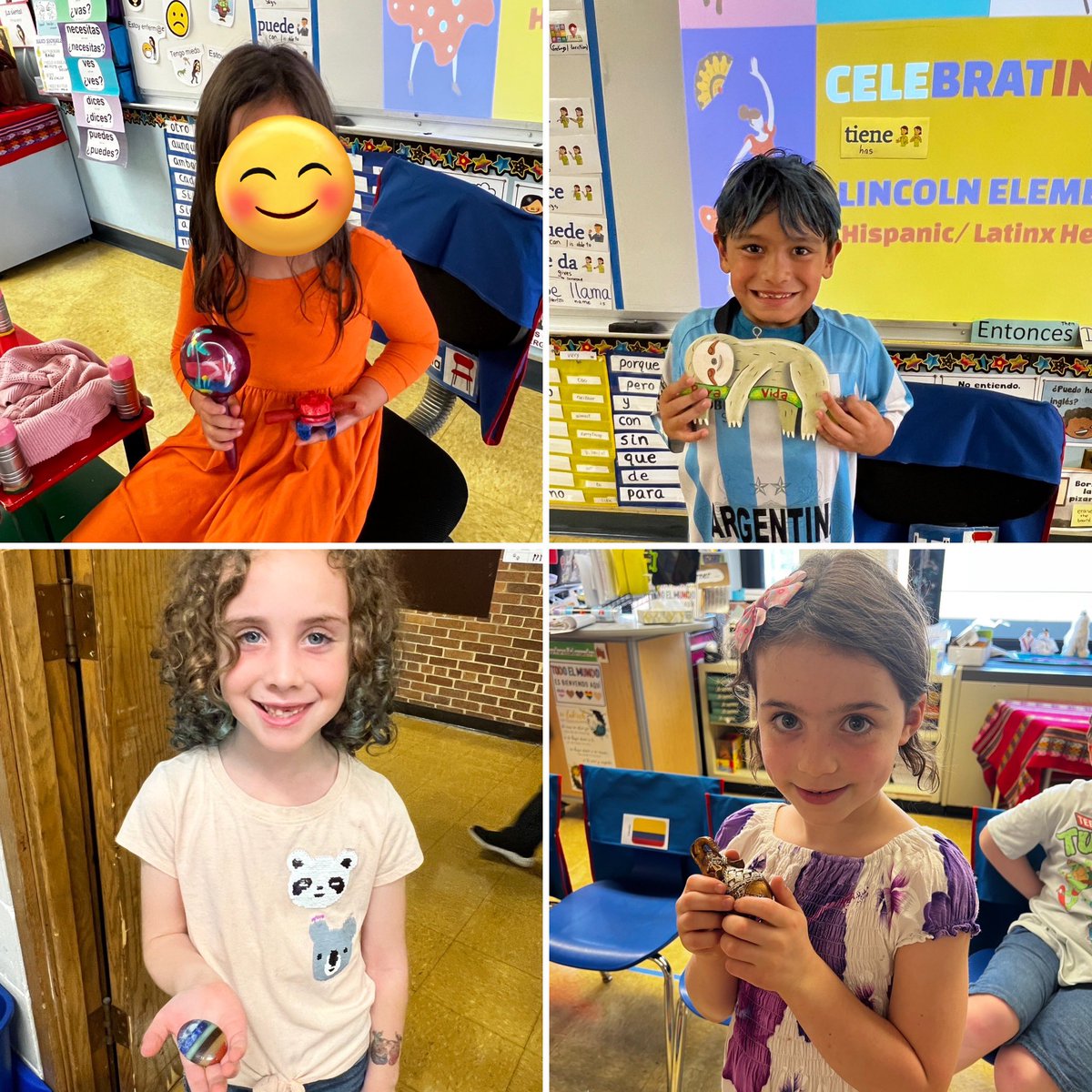 Students enjoyed sharing some artifacts from Hispanic &amp; Latine countries. We played a guessing game in Spanish with them . Thank you families for your support with this <a href="/OakPark97/">Oak Park District 97</a> <a href="/UpAtLincolnOP/">Lincoln Elementary D97</a> <a href="/NBPTS/">National Board</a> @NBRCIllinois #MyD97 #HHM