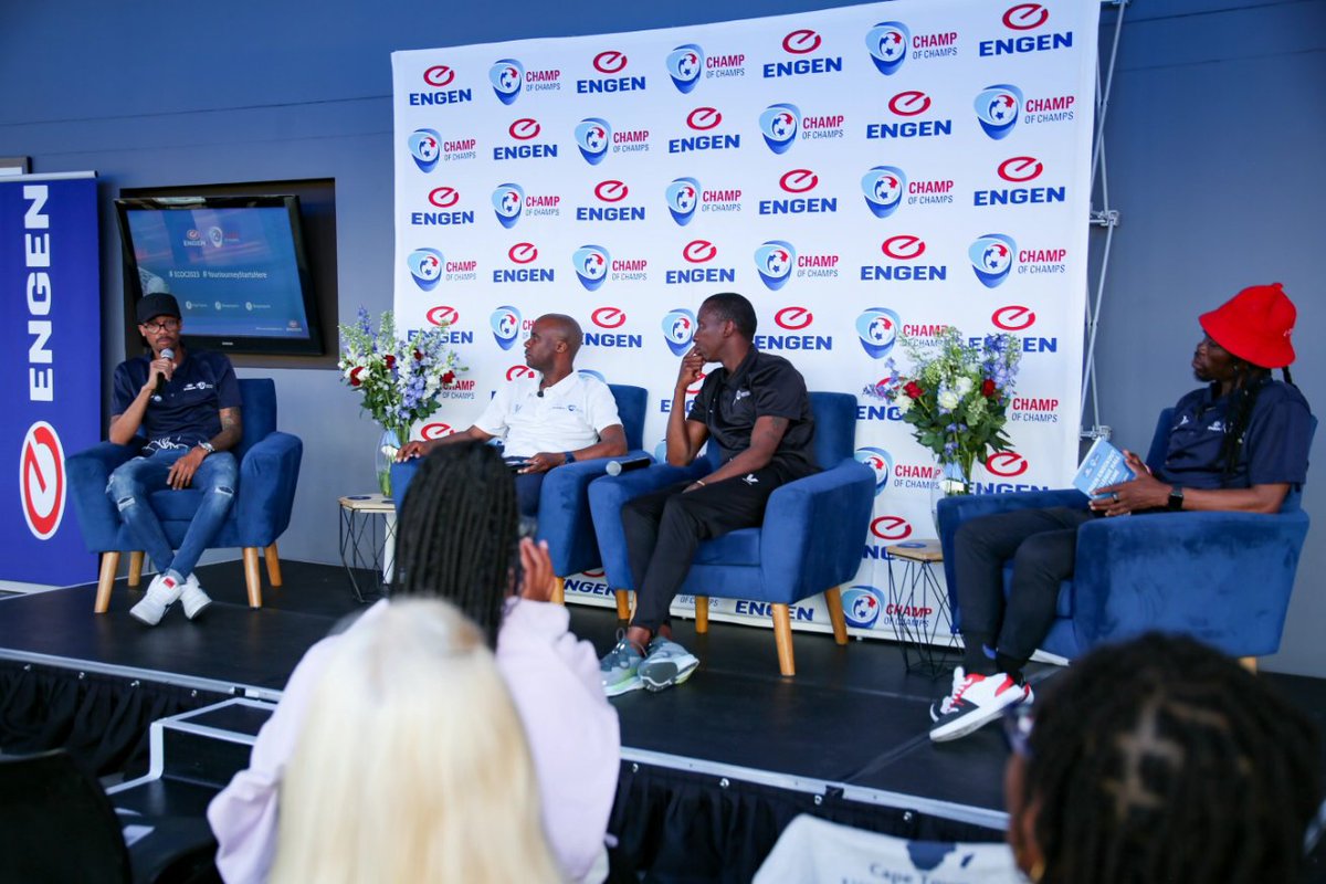 VisionView_SR's tweet photo. Today, we were at @engensports Champ of Champs media brief at Discovery Soccer Park, Wanderers. If you missed our live stream, catch the podcast chats on https://t.co/fyL9Ih3x9C or download our app free on Android, IOS or Huawei Store.
#vvsr https://t.co/UlQ0lV4By4