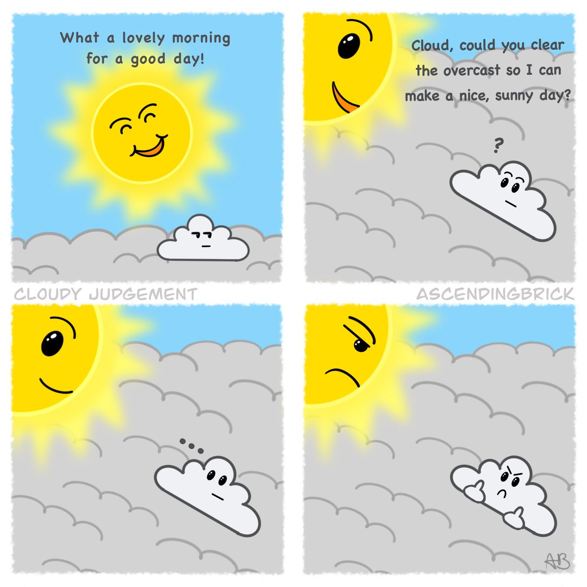 Ascendingbrick's tweet photo. Don’t tell me what to do 😤
.
.
.
#comix #comics #webcomics #artistsoninstagram #boost #digitalart #sun #cloud #cloudyjudgement #ascendingbrick #relateable #meme #fu #grumpy #overcast https://t.co/mlDk4n9BfE