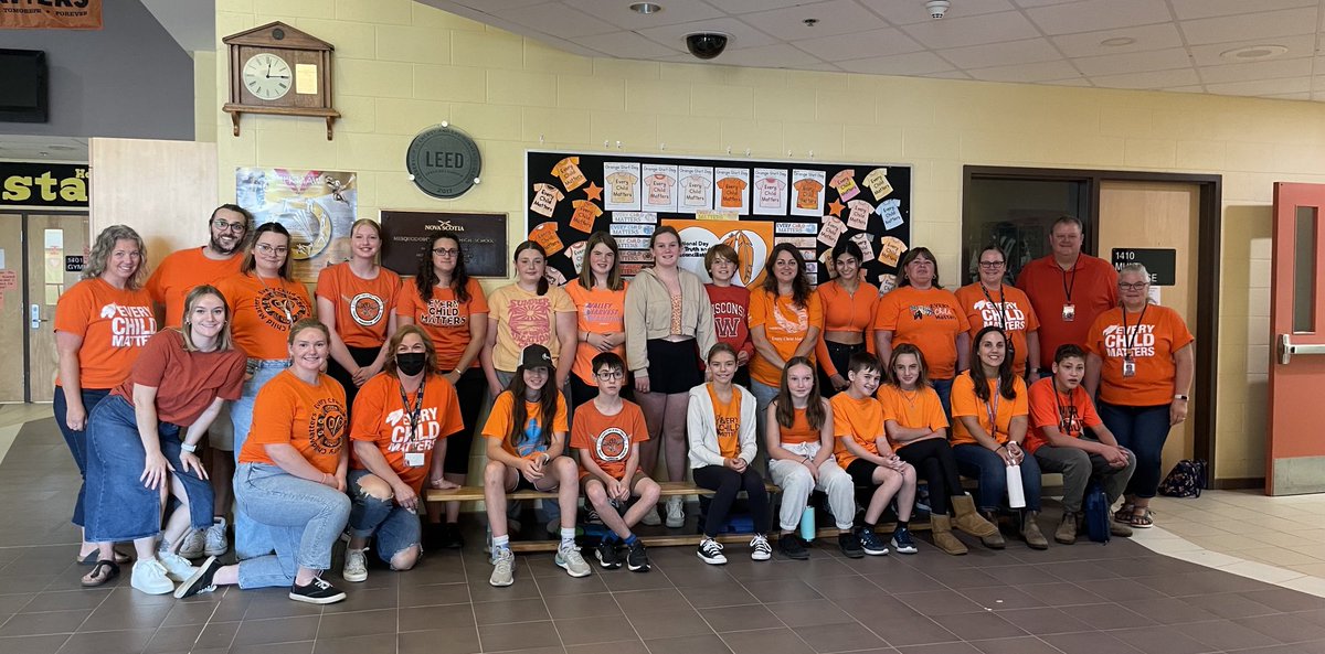 MRHSMustangs's tweet photo. ⁦⁦@MRHSMustangs⁩ celebrating the National Day for Truth &amp; Reconciliation
⁦@HRCE_NS ⁦#everychildmatters https://t.co/JnC5esuHhK