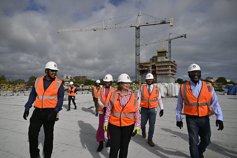 Mayor Brandon Johnson (@chicagosmayor) on Twitter photo The Obama Presidential Center will not only be a landmark and an economic engine for our city, but it will also be a symbol of hope and change that will draw in generations to learn the history of Chicago and explore their potential. Thank you for the tour, <a href="/ValerieJarrett/">Valerie Jarrett</a>. The Obama Presidential Center will not only be a landmark and an economic engine for our city, but it will also be a symbol of hope and change that will draw in generations to learn the history of Chicago and explore their potential. Thank you for the tour, <a href="/ValerieJarrett/">Valerie Jarrett</a>.