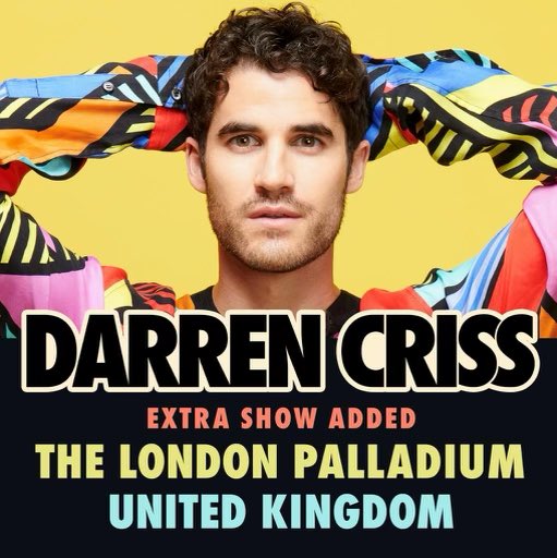 I think I’m goin back… 🇬🇧 and I’m adding a SECOND show at the London Palladium! Tickets for both are on sale now. Hope to see you there. darrencriss.me/London2023
