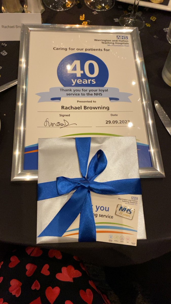 Thanks <a href="/WHHNHS/">WHH 🏥</a> for a lovely lunch celebration 🍾 40yrs NHS service #NHS