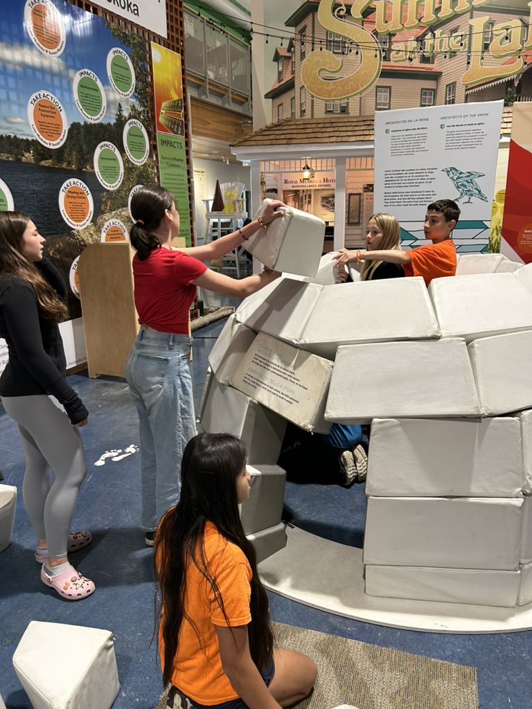 TeachMacKay's tweet photo. @KPMansonps explored the new Indigenous exhibits at The Muskoka Discovery Centre. “Muskoka-Aki (red earth)” with elders as our guides, and the hands on @ScienceNorth  exhibit were both thought provoking and moving. @muskokasteamships_dc #baamaampii @TLDSB #OrangeShirtDay Post 1 https://t.co/2tVNMQ2jcX