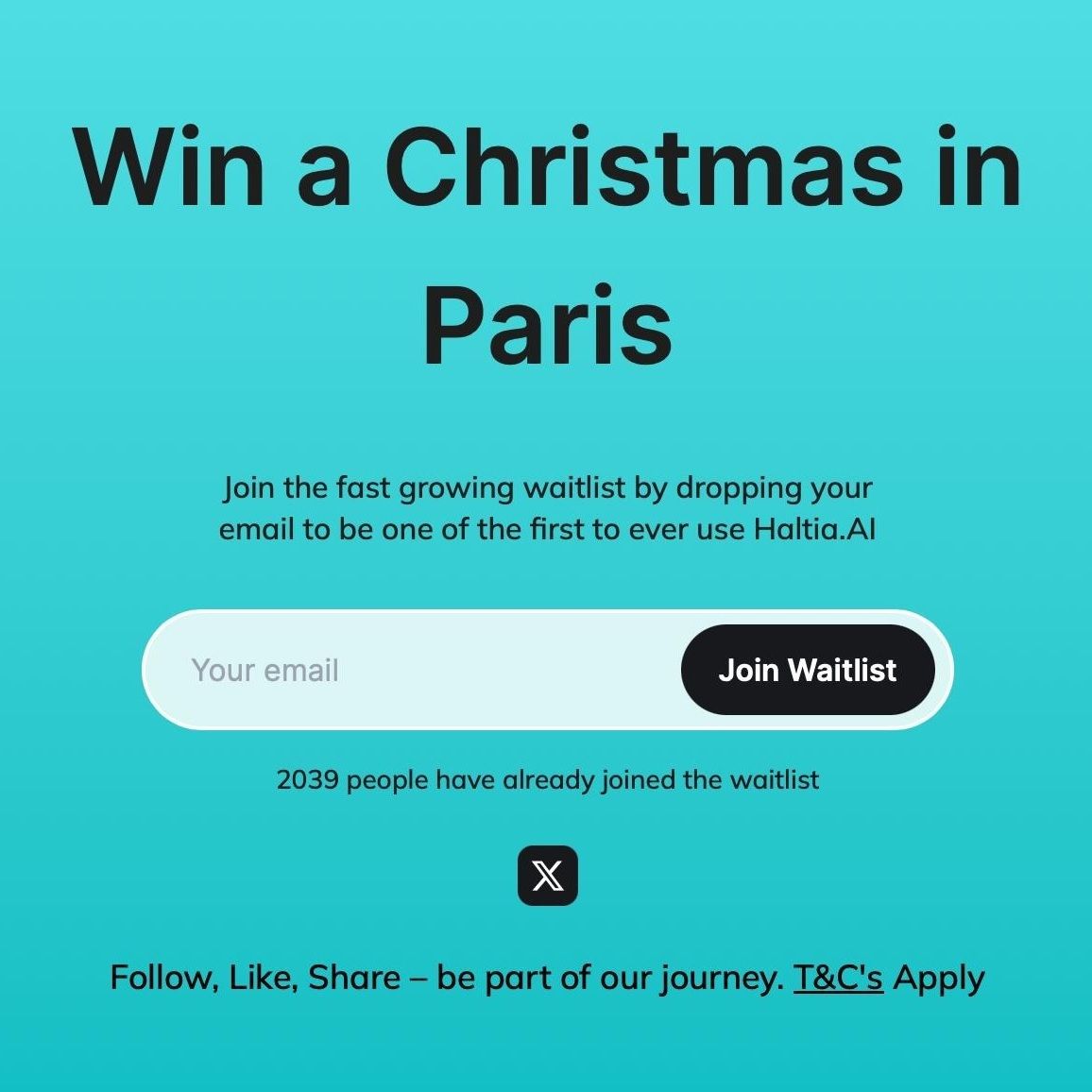 Only a few hours until the weekend! 😍 
Imagine if you could spend it in Paris this Christmas! 👀 
Join the waitlist 👇 
Haltia.AI