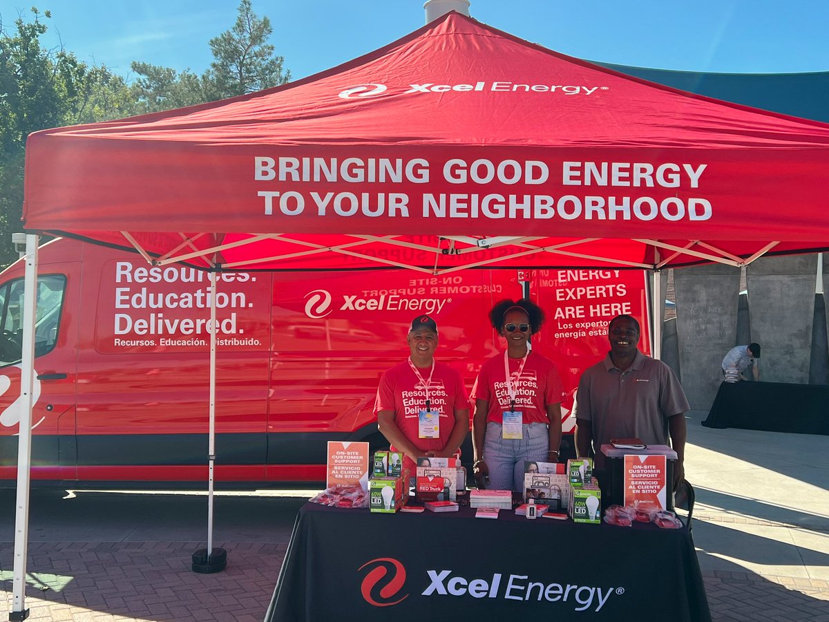CrestinaM's tweet photo. Stop by the Tivoli to visit with the @XcelEnergyCO RED Truck team. Learn about rebates, weatherization and financial assistance program. @ColoradoSun #SunFest https://t.co/89ZeDswte9