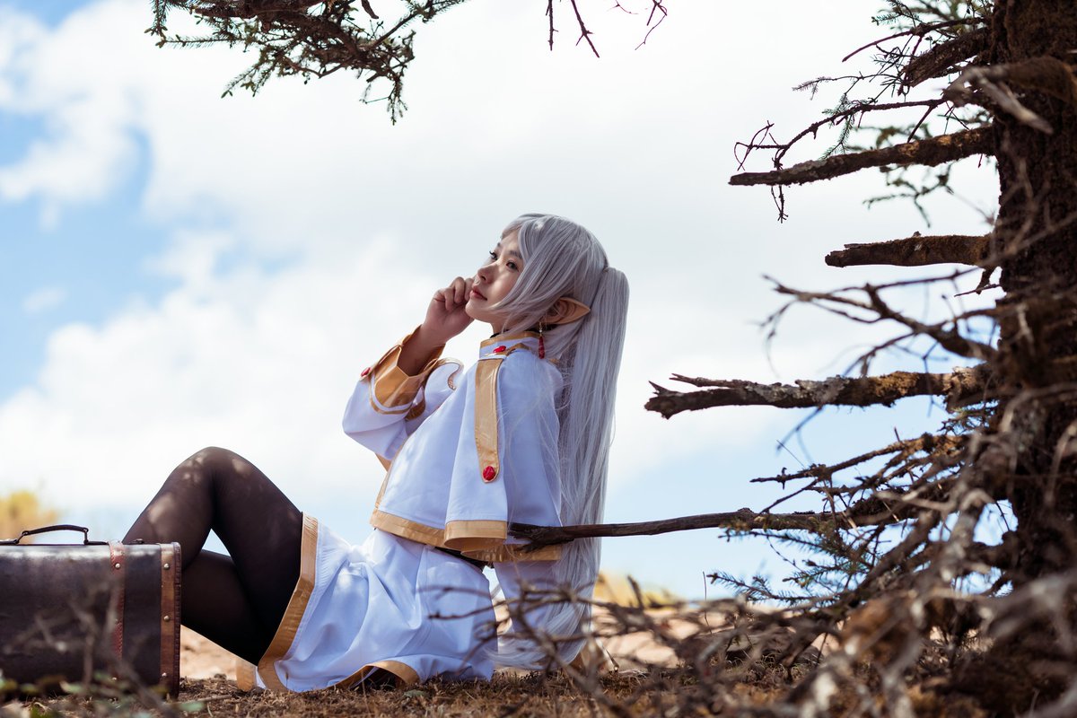 Akatsuki_bird's tweet photo. #葬送のフリーレン 
#cosplay 
葬送的芙莉莲cos https://t.co/CNSxran6AF