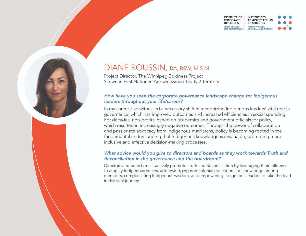 The Winnipeg Boldness Project (@wpgboldness) on Twitter photo In honour of Truth and Reconciliation Day, <a href="/dianeroussin007/">Diane Roussin 🦦</a> shared her experience in Indigenous leadership & what is needed to work towards truth and reconciliation in governance. In honour of Truth and Reconciliation Day, <a href="/dianeroussin007/">Diane Roussin 🦦</a> shared her experience in Indigenous leadership & what is needed to work towards truth and reconciliation in governance.