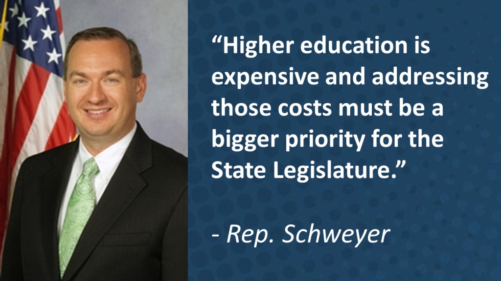 “As a first-generation college student, I had little support in pursuing my post-secondary educational path,” says @RepSchweyer. “Higher education is expensive and addressing those costs must be a bigger priority for the State Legislature.” Read more bit.ly/3RBTWPB