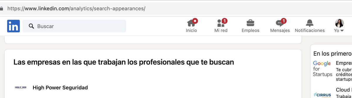 Dejo constancia de que esta empresa se está metiendo últimamente en mi perfil de Linkedin. A estas alturas, ya no creo en las casualidades.