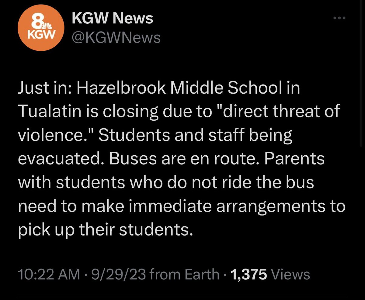 SchoolBoardBloc's tweet photo. You can’t tell me these aren’t related. These fascist accounts post to their rabid bases and now a school is being evacuated. https://t.co/WXZTSvI2ru