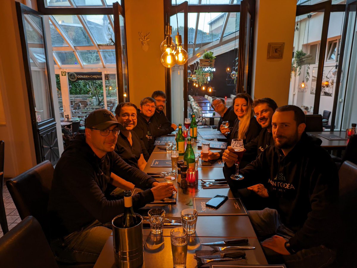 Mantodea Security (@mantodeasec) on Twitter photo Last day at <a href="/brucon/">BruCON</a>. Was great to meet you all! @flxflnfy <a href="/xct_de/">Martin Mielke</a> <a href="/bongoalex/">default itsec guy</a> Last day at <a href="/brucon/">BruCON</a>. Was great to meet you all! @flxflnfy <a href="/xct_de/">Martin Mielke</a> <a href="/bongoalex/">default itsec guy</a>