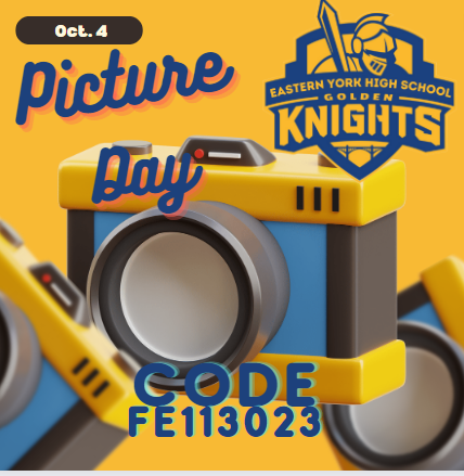 The 2nd Picture Day for EYHS will be October 4th. This is for all students who did not have their picture taken in September.