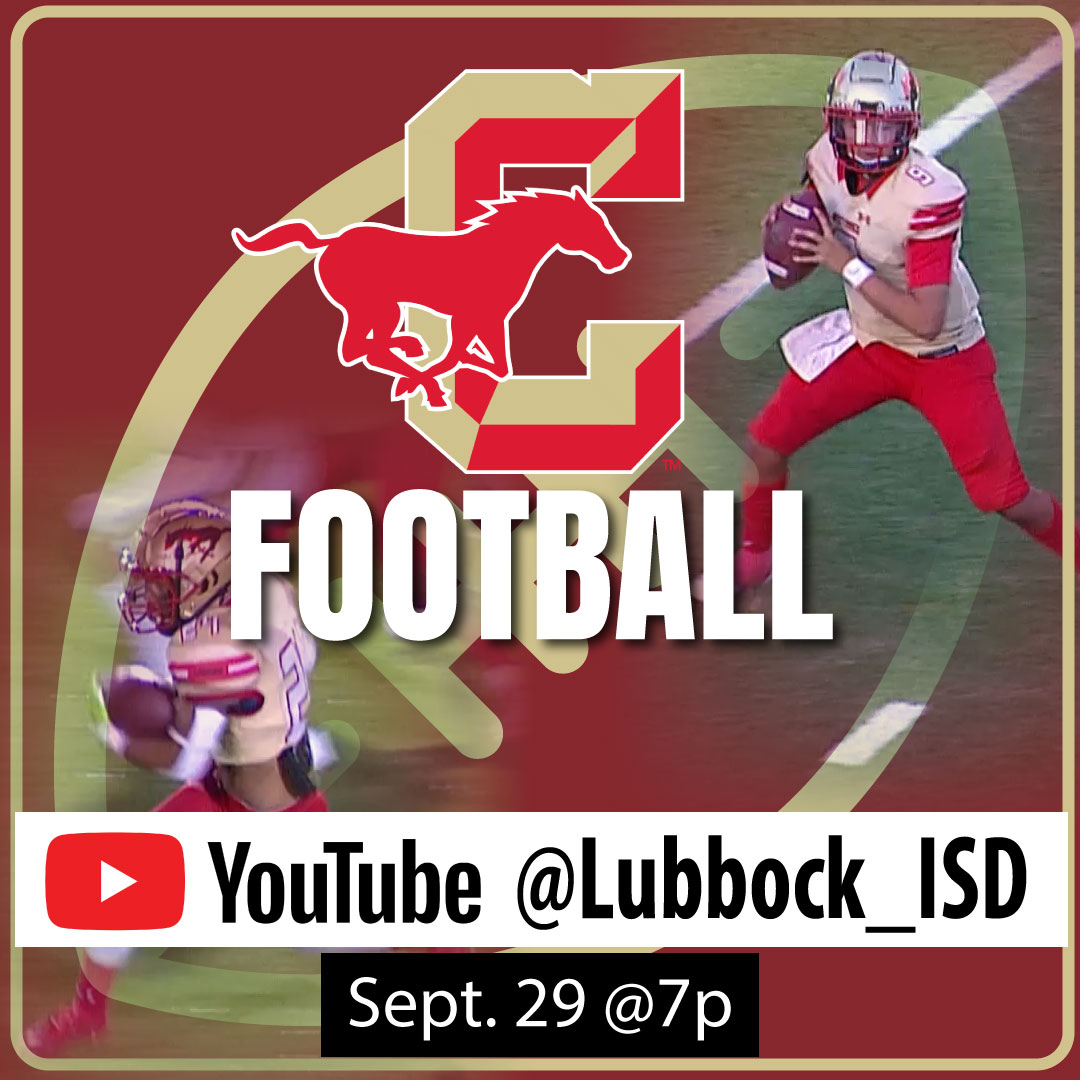 Joins us TONIGHT for <a href="/Coronado_Sports/">Coronado HS Athletics</a> taking on <a href="/AthleticsLCP/">Lubbock-Cooper ISD Athletics</a> at Lowrey Field at PlainsCapital Park at 7:00 p.m. #WeAreLubbockISD

Watch here: youtube.com/live/YCQ6y2_Wq…