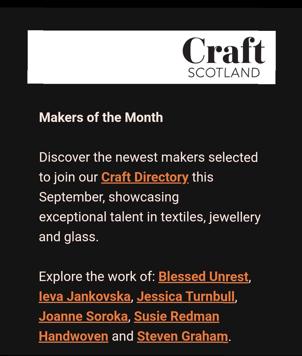Wow! I'm one of the featured makers this month 😁
craftscotland.us2.list-manage.com/track/click?u=…

#stainedglass
#paintedglass
#handmade
#traditionalcraft