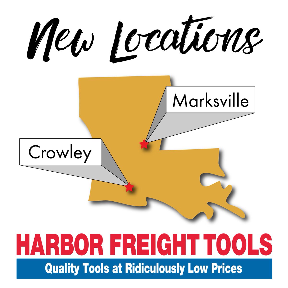 Check out Harbor Freight in 2 new LA locations: Marksville and Crowley. We've represented <a href="/harborfreight/">Harbor Freight</a> for its location needs throughout LA and southern MS. Congrats on these successful openings!

#newlocation #retail  #commercialrealestate #siteselection #chainlinkscre