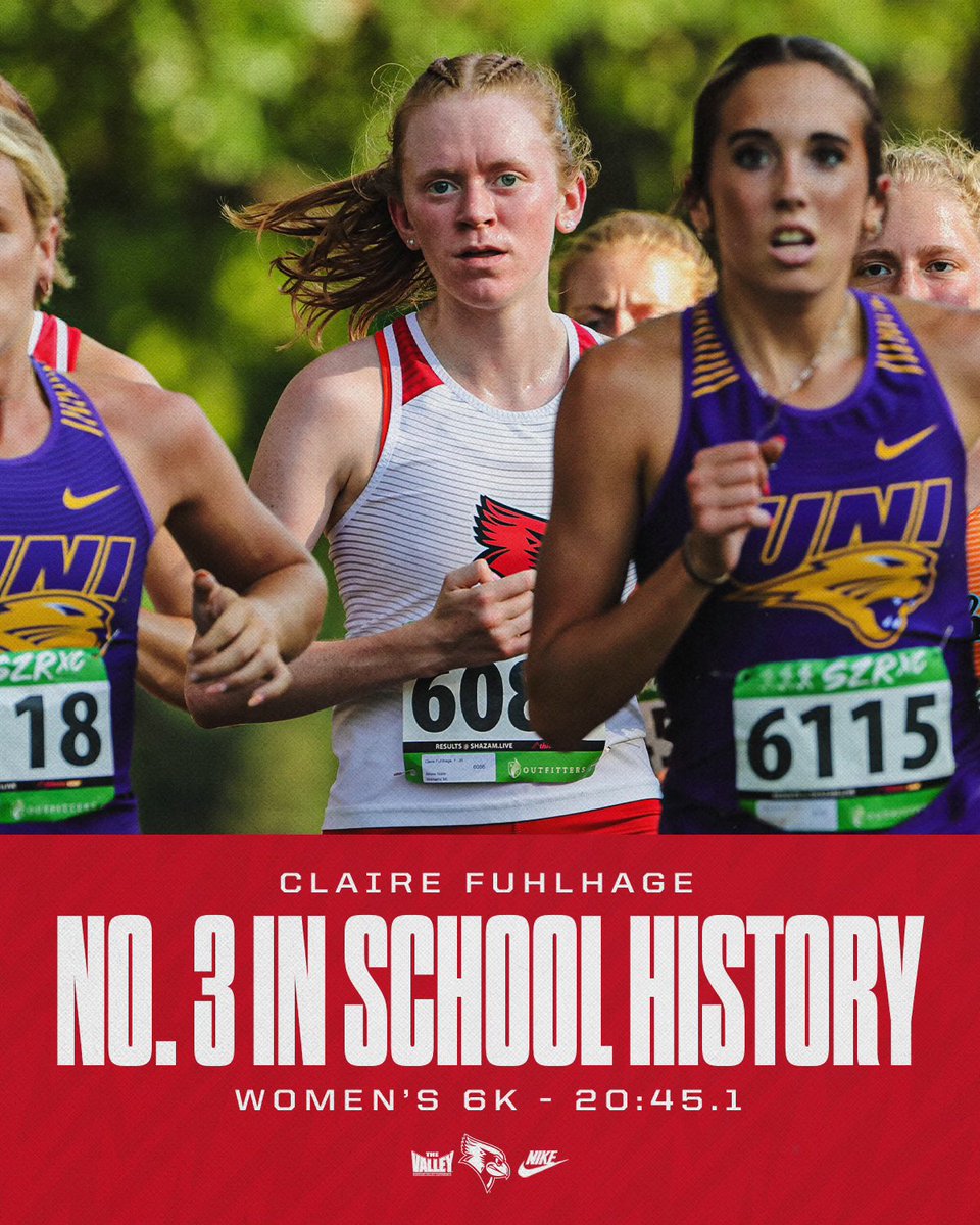 Claire Fuhlhage is now 3rd ALL-TIME for the 6,000-meter in SCHOOL HISTORY 👏👏