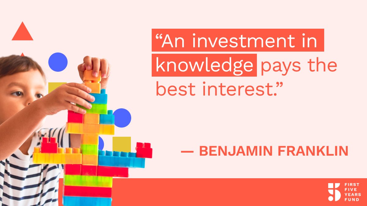 It has been known for centuries that investing in the education of young minds pays dividends in the future. 

High quality, affordable early learning and care is the best way for federal dollars to help families thrive now and for years to come.