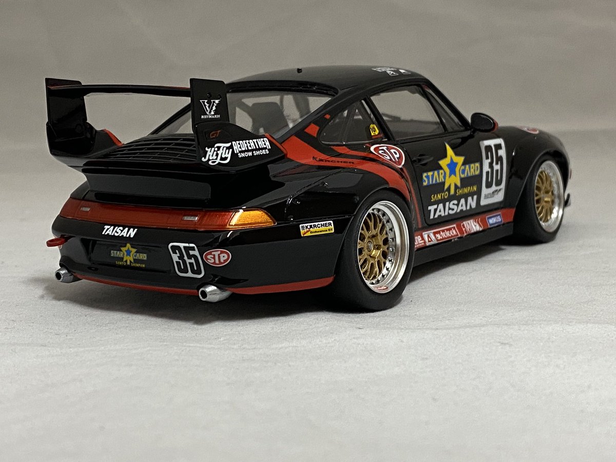 タミヤ1/24 タイサン スターカード ポルシェ911 GT2 993型 完成しま